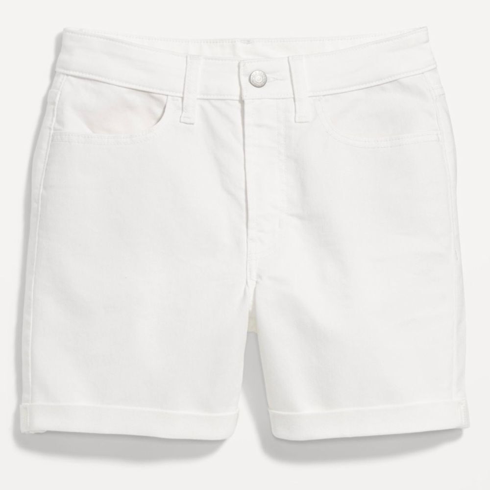 NWT Old Navy high rise WOW White Jean Shorts - Picture 8 of 10